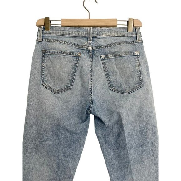 Current/Elliott Size 29 Jeans The High Waisted Stiletto Seville Foil Raw Hem - Picture 4 of 7